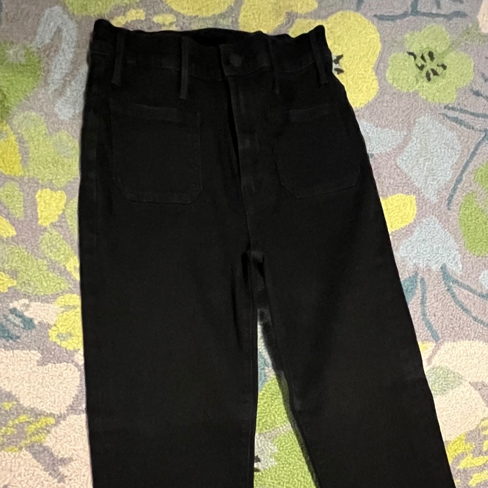 NWOT Mother Black Jeans Size 24